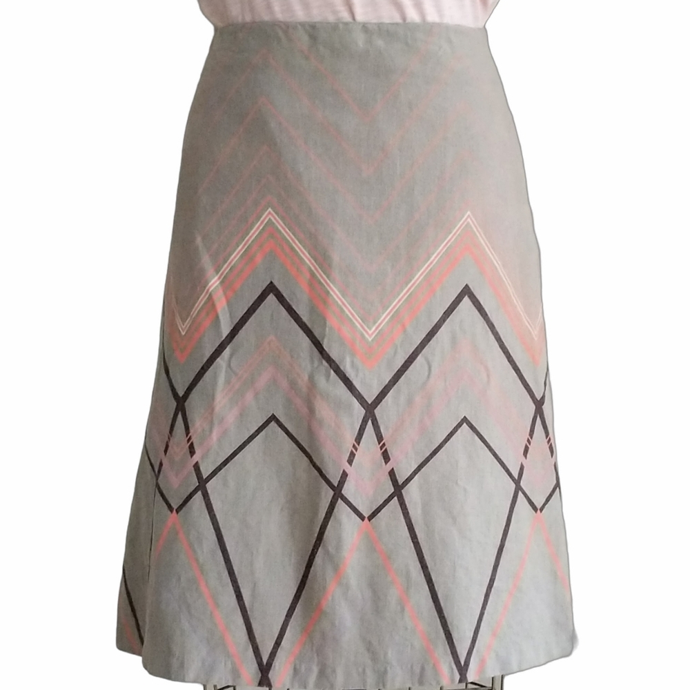 Cato Linen Blend A-Line Skirt Size 14